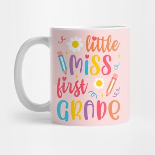 Little Miss First Grade Cute First Day of School Mug